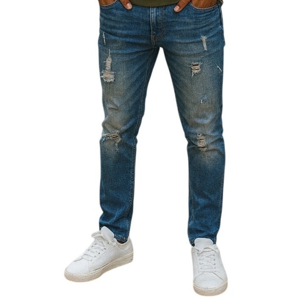 Chasin Men's Gunner Shooter Slim Fit Jeans Size W32/L32  Denim Blue‎ Outdoor